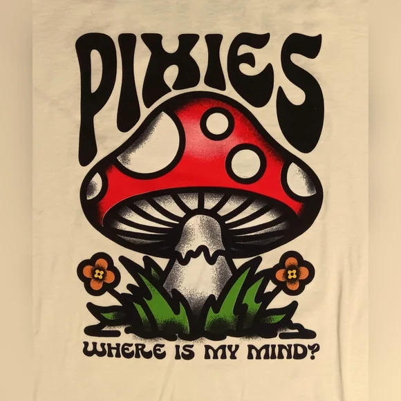Pixies Mindshroom US Tour 2023 t-shirt NEW nwot concert cities rock hippie pot - Picture 3 of 8
